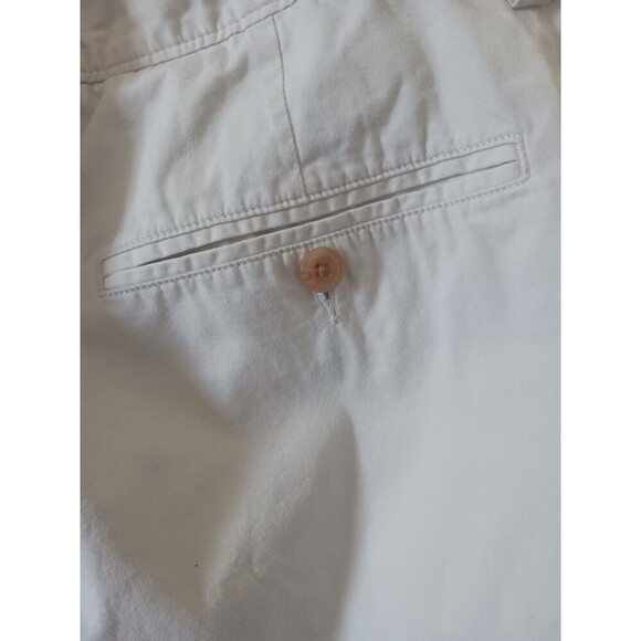 J.Crew Club Mens Chino Shorts Mid Rise Flat Front Beige Tan Khaki Size 35W - Picture 7 of 8